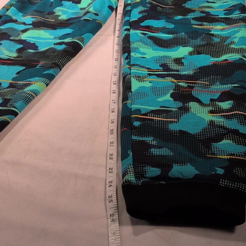 Lands End Sherpa Lined Jogger Spade blue Camo Husky XL 14-16 NEW
